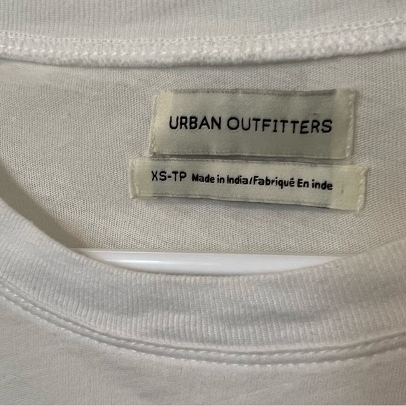 Urban Outfitters White Tank with Blue Mirrored Details - Picture 6 of 6